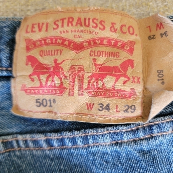 Levi's 501 W34 L29 - Picture 4 of 4
